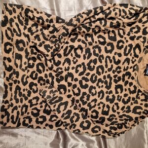 Leopard Animal Print Long Sleeve Top